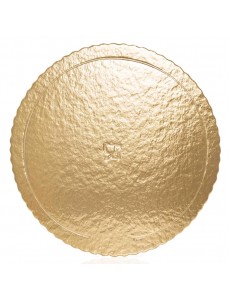 Base/Prato Cartão Dourado 34cm